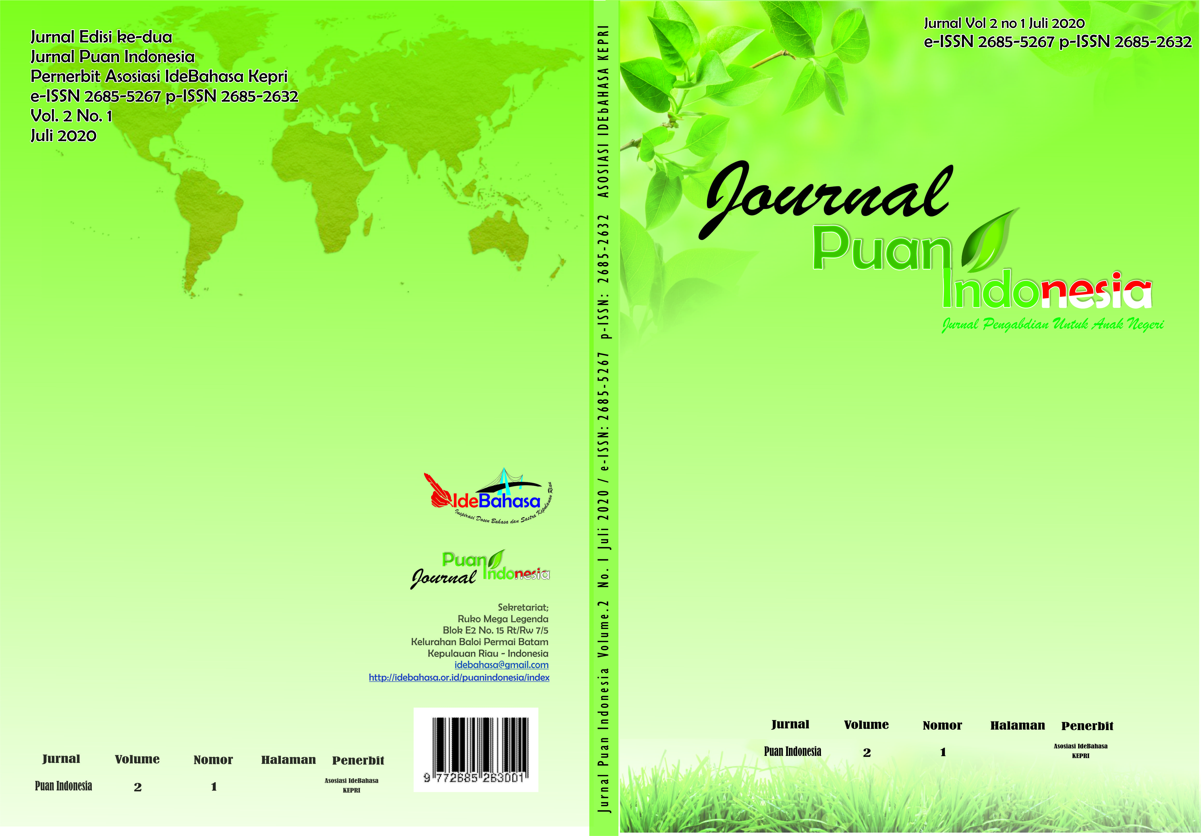 					View Vol. 2 No. 1 (2020): Jurnal Puan Indonesia Vol.2 No. 1 Juli 2020
				